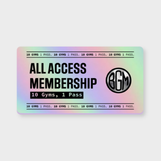 All Access Membership. 10 Gyms, 1 Pass.